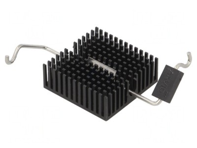 Radiator extrudat BGA FPGA negru 27mm x 27mm foto