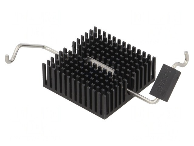 Radiator extrudat BGA FPGA negru 27mm x 27mm