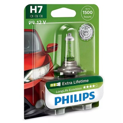 Bec auto h7 longlife ecovision philips foto