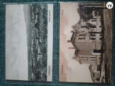CARANSEBESUL VECHI -ANII 1900 .Regalitate Romania, grup doua carti postale Caransebesul Vechi, VEDERE GENERALA SI PRETURA