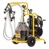 Aparat de muls oi, 2&nbsp;posturi, 1&nbsp;bidon inox 30&nbsp;litri