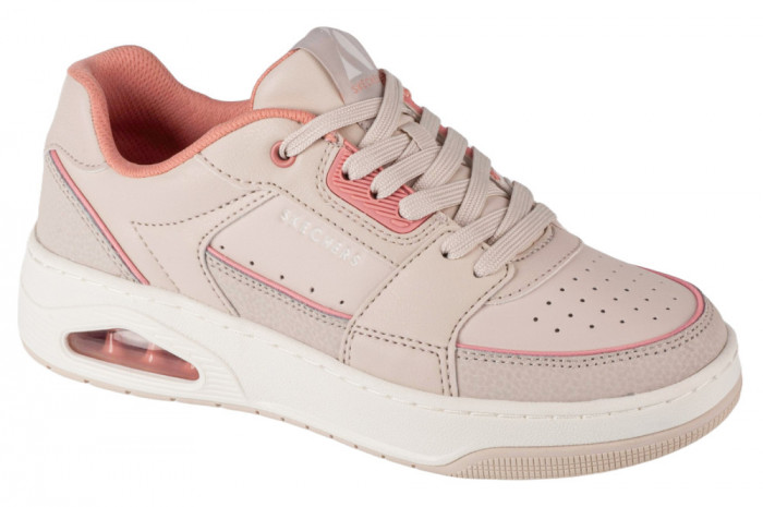 Pantofi pentru adidași Skechers Uno Court - Courted Style 177710-NTCL alb