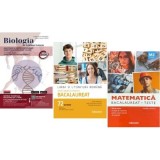Pachet Bacalaureat 2026. Limba si literatura romana Ghid complet cu 72 teste, Matematica M2 Tehnologic si Biologie pe intelesul tuturor Clasele 11-12