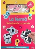 La ferma. Set educativ cu puzzle. Bebe invata/***