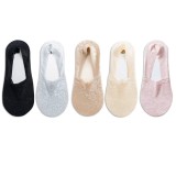 Cumpara ieftin Set 5 perechi de sosete pentru dama, SS101, Multicolor, marime universala (35-39)