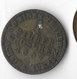 Moneda 1 silber groschen 1857 - Prusia, 2,192 g argint 0,222