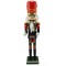Decorațiune Crăciun Soldat Tobosar, Model Lemn, Uniformă Multicoloră, &Icirc;nălțime 38cm