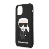 Cumpara ieftin Karl Lagerfeld Iconic Silicone Cover pentru iPhone 11 Pro Negru