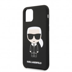 Karl Lagerfeld Iconic Silicone Cover pentru iPhone 11 Pro Negru foto