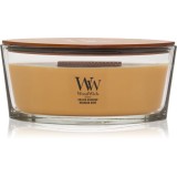 Woodwick Opulent Wood Golden Bourbon lum&acirc;nare parfumată cu fitil din lemn (hearthwick) 453.6 g