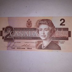 CY - 2 Dollars Dolari 1986 Canada / portret Regina Elizabeth II / UNC