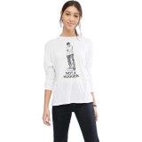 Bluza dama alba - Not a hugger - XL