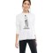 Bluza dama alba - Not a hugger - M