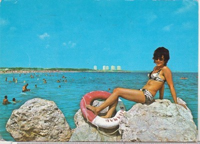 bnk cp Statiunea Neptun - Vedere - circulata - marca fixa foto
