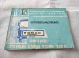 Betriebsanleitung - Carte tehnica camioane Roman Diesel in germana