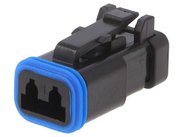 Conector cablu-cablu PX0 2 PIN mamă negru