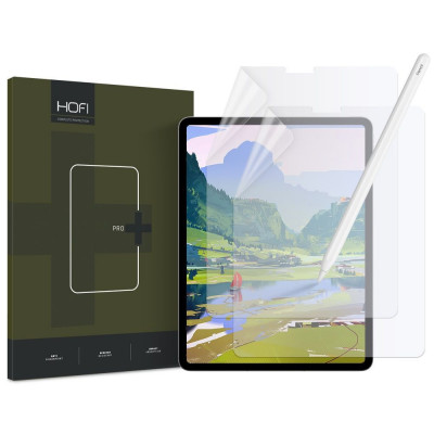 Set 2 Folii de protectie Hofi Paper Pro+ pentru Apple iPad Air 10.9 4/5/6/2020-2024/Pro 11 2/3/4/2020-2022 Mat Transparent foto