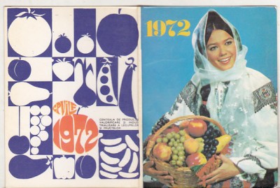bnk cld Calendar de buzunar 1972 CPVILF foto