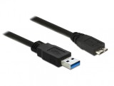 Cablu USB 3.0 la micro USB-B 1.5m Negru, Delock 85073