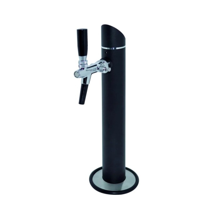 Schanks&auml;ule, Bierzapfs&auml;ule - Modell Black Tower, 1-leitig, mit Zierflansch