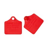 Set crotalii ovine Prima-Flex, rosu, 25 perechi, plastic, pentru marcarea animalelor