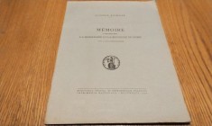 Memoire Concernant LA BESSARABIE ET LA BUCOVINE DU NORD avec 1 Carte Ethnographique - Academie Roumaine, 1940, 8 p.+ harta; lb. franceza