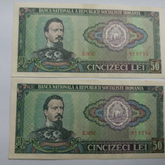 Romania -50 Lei 1966-Consecutive