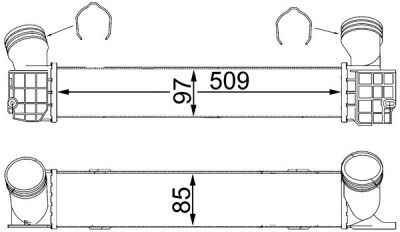 MAHLE CI 146 000S Intercooler, compresor foto
