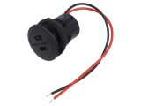 Alimentator USB C Power Delivery 3A 0,15m x2