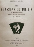 Cincinat Pavelescu - dedicație autografa, pe cartea Les Chansons de Bilitis, Paris, 1928