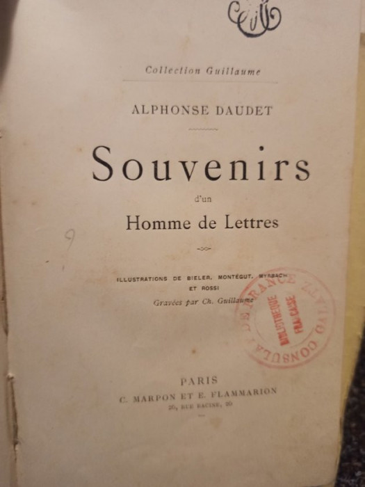 Alphonse Daudet - Souvenirs d&#039;un homme de lettres