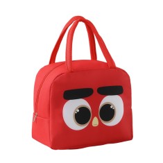 Geant&Auml; frigorific&Auml;, flippy, cu desene animat, portabil&Auml; pentru copii, de pr&Atilde;&cent;nz, din p&Atilde;&cent;nz&Auml; oxford, 22x14x19 cm, model pasare, rosu