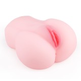 Masturbator Real Meduse Skin, 2 Canale (Vagin, Anus), 17cm, TPE, Textură Realistă, Sex Shop