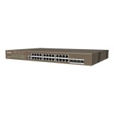 Cumpara ieftin Switch 24 porturi PoE Gigabit, 1 port consola, 4 port SFP Gigabit, management - TENDA TND-TEG5328P-24-410W