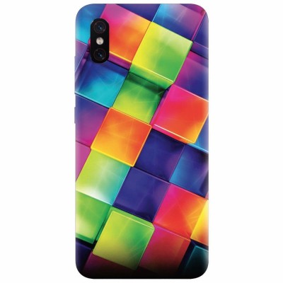 Husa silicon pentru Xiaomi Mi 8 Pro, 3D Geometric Colorful foto
