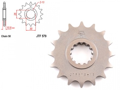 Pinion transmisie fata 530/16T, JTF579 foto