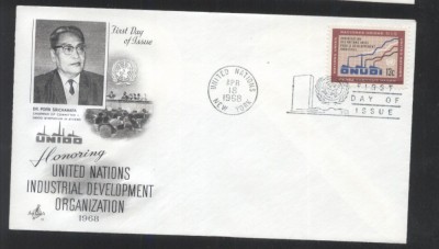 UN New York 1968 UNIDO Mi.201 FDC UN.244 foto