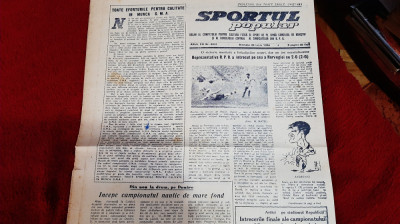Ziar Sportul Popular 30 06 1956 foto