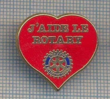 AX 28 INSIGNA MASONICA - J&amp;#039;AIDE LE ROTARY INTERNATIONAL -PT. COLECTIONARI foto