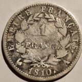Franța 1 franc 1810 A / Paris argint Napoleon l