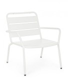 Scaun cu spatar din fier alb Marlyn 65 cm x 74 cm x 71 h x 36 h1 x 54 h2