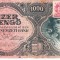 M1 - Bancnota foarte veche - Ungaria - 1000 pengo - 1945 - cu timbru aplicat