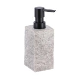 Dispenser Săpun Polirășină Design Piatră 260 Ml &ndash; Gri