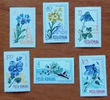 RO.-1967-&#039;&#039;flori&#039;&#039;- SERIe de 6V.- MNH-NESTAMP., Nestampilat