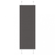 vidaXL Jaluzea plisată negru 45x100 cm Lățime țesătură 44,4cm poliester