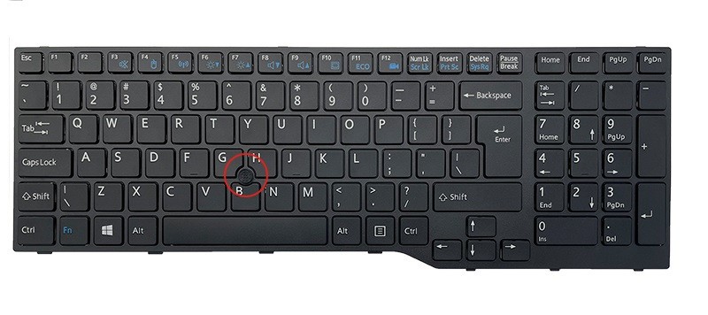 Tastatura laptop Fujitsu LifeBook E554 E556 E557 E753 E754 E756 pointer ...