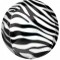 Balon Folie Sfera 3D Print Zebra 60x60 cm