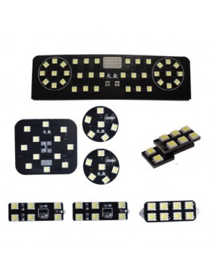 Kit leduri interior 8 piese pentru VW Passat B6/B7, Passat CC, Jetta foto