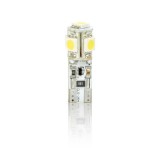 Set 2 becuri auto Vecta 12V T10 W2.1x9.5d 5W cu 5 leduri SMD 5050SMD Canbus , fara eroare in bord , alb AutoDrive ProParts