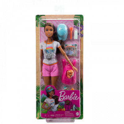 BARBIE, Set de Joaca cu Accesorii, Papusa Barbie, In Drumetie foto